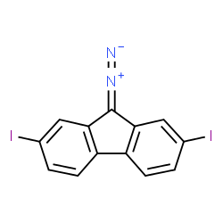 ChemSpider 2D Image | 9-Diazo-2,7-diiodo-9H-fluorene | C13H6I2N2