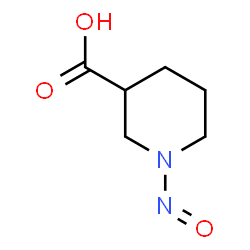 ChemSpider 2D Image | 1-Nitroso-3-piperidinecarboxylic acid | C6H10N2O3