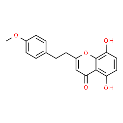ChemSpider 2D Image | 5,8-Dihydroxy-2-(2-(4-methoxyphenyl)ethyl)chromone | C18H16O5