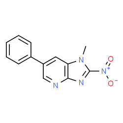 ChemSpider 2D Image | 1-Methyl-2-nitro-6-phenylimidazo[4,5-B]pyridine | C13H10N4O2