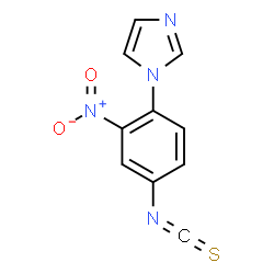 ChemSpider 2D Image | 1-(4-Isothiocyanato-2-nitrophenyl)-1H-imidazole | C10H6N4O2S