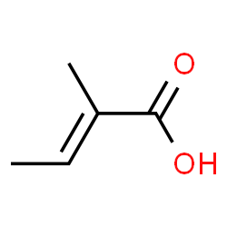ChemSpider 2D Image | Tiglic acid | C5H8O2