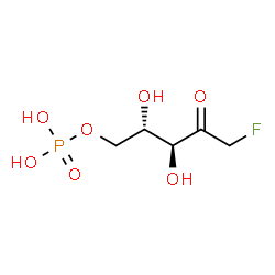 ChemSpider 2D Image | 1-Deoxy-1-fluoro-5-O-phosphono-L-ribulose | C5H10FO7P