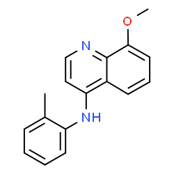 ChemSpider 2D Image | 8-Methoxy-N-(2-methylphenyl)-4-quinolinamine | C17H16N2O