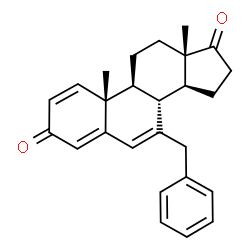 ChemSpider 2D Image | 7-Benzylandrosta-1,4,6-triene-3,17-dione | C26H28O2