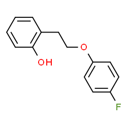ChemSpider 2D Image | 2-[2-(4-Fluorophenoxy)ethyl]phenol | C14H13FO2