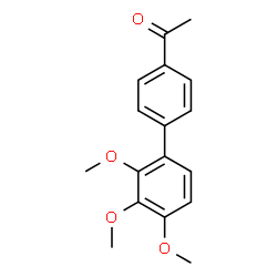 ChemSpider 2D Image | 1-(2',3',4'-Trimethoxy-4-biphenylyl)ethanone | C17H18O4