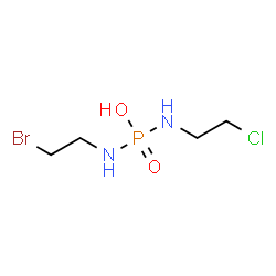 ChemSpider 2D Image | N-(2-Bromoethyl)-N'-(2-chloroethyl)phosphorodiamidic acid | C4H11BrClN2O2P