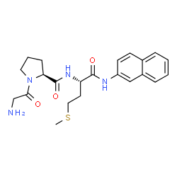 ChemSpider 2D Image | Glycyl-L-prolyl-N-2-naphthyl-L-methioninamide | C22H28N4O3S