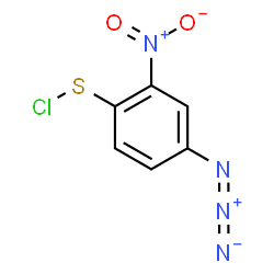 ChemSpider 2D Image | 2-Nitro-4-azidophenylsulfenyl chloride | C6H3ClN4O2S