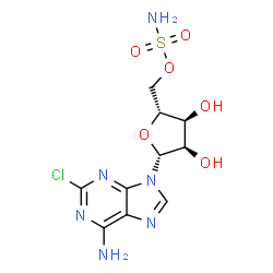 ChemSpider 2D Image | 2-Chloro-5'-O-sulfamoyladenosine | C10H13ClN6O6S