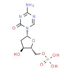 ChemSpider 2D Image | 5-aza-cytidine-5'monophosphate | C8H13N4O7P