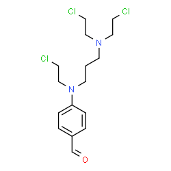 ChemSpider 2D Image | N,N,N'-Tri(beta-chloroethyl)-N'-(p-formylphenyl)-1,3-propylenediamine | C16H23Cl3N2O