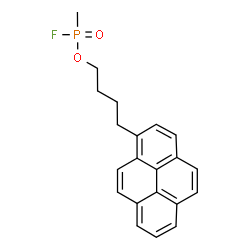 ChemSpider 2D Image | 4-(1-Pyrenyl)butyl methylphosphonofluoridate | C21H20FO2P