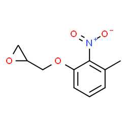 ChemSpider 2D Image | 2-[(3-Methyl-2-nitrophenoxy)methyl]oxirane | C10H11NO4