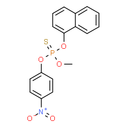 ChemSpider 2D Image | O-Methyl O-1-naphthyl O-(4-nitrophenyl) phosphorothioate | C17H14NO5PS