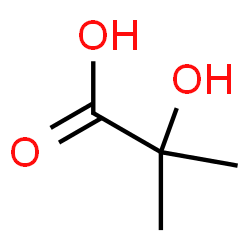 ChemSpider 2D Image | 2-Hydroxyisobutyric acid | C4H8O3