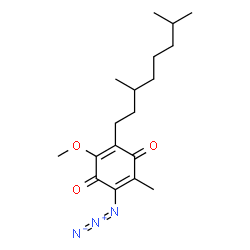 ChemSpider 2D Image | 2-Azido-5-(3,7-dimethyloctyl)-6-methoxy-3-methyl-1,4-benzoquinone | C18H27N3O3