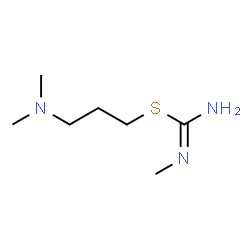 ChemSpider 2D Image | 3-(Dimethylamino)propyl N'-methylcarbamimidothioate | C7H17N3S