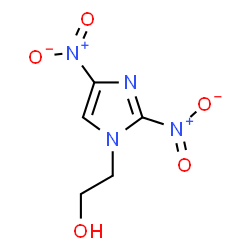 ChemSpider 2D Image | 2-(2,4-Dinitro-1H-imidazol-1-yl)ethanol | C5H6N4O5