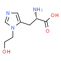 ChemSpider 2D Image | 3-(2-Hydroxyethyl)-L-histidine | C8H13N3O3