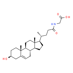 ChemSpider 2D Image | N-[(3beta)-3-Hydroxy-24-oxochol-5-en-24-yl]glycine | C26H41NO4