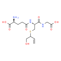 ChemSpider 2D Image | L-gamma-Glutamyl-S-(1-hydroxy-3-buten-2-yl)-L-cysteinylglycine | C14H23N3O7S