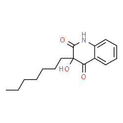 ChemSpider 2D Image | 3-Heptyl-3-hydroxy-2,4(1H,3H)-quinolinedione | C16H21NO3