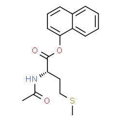 ChemSpider 2D Image | Ac-Met-α-naphthyl ester | C17H19NO3S