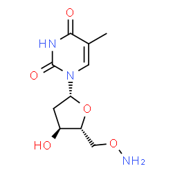 ChemSpider 2D Image | 5'-O-Aminothymidine | C10H15N3O5