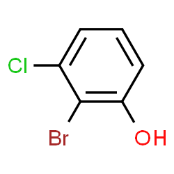 ChemSpider 2D Image | 2-Bromo-3-chlorophenol | C6H4BrClO
