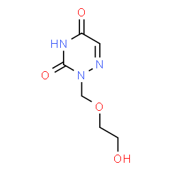ChemSpider 2D Image | 2-[(2-Hydroxyethoxy)methyl]-1,2,4-triazine-3,5(2H,4H)-dione | C6H9N3O4