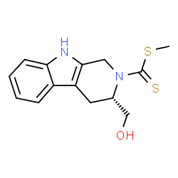ChemSpider 2D Image | Methyl (3S)-3-(hydroxymethyl)-1,3,4,9-tetrahydro-2H-beta-carboline-2-carbodithioate | C14H16N2OS2