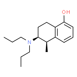 ChemSpider 2D Image | (5R,6S)-6-(Dipropylamino)-5-methyl-5,6,7,8-tetrahydro-1-naphthalenol | C17H27NO