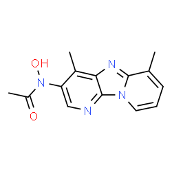 ChemSpider 2D Image | Acetamide, N-(4,6-dimethyldipyrido(1,2-a:3',2'-d)imidazol-3-yl)-N-hydroxy- | C14H14N4O2
