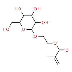 ChemSpider 2D Image | 2-(Hexopyranosyloxy)ethyl methacrylate | C12H20O8