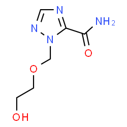 ChemSpider 2D Image | 1-[(2-Hydroxyethoxy)methyl]-1H-1,2,4-triazole-5-carboxamide | C6H10N4O3