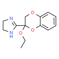ChemSpider 2D Image | 2-(2-Ethoxy-2,3-dihydro-1,4-benzodioxin-2-yl)-4,5-dihydro-1H-imidazole | C13H16N2O3