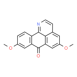 ChemSpider 2D Image | 5,9-Dimethoxy-7H-dibenzo[de,h]quinolin-7-one | C18H13NO3
