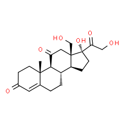 ChemSpider 2D Image | 18-hydroxycortisone | C21H28O6