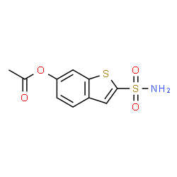 ChemSpider 2D Image | 2-Sulfamoyl-1-benzothiophen-6-yl acetate | C10H9NO4S2