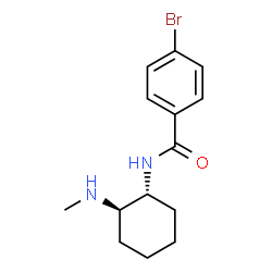 ChemSpider 2D Image | 4-Bromo-N-[(1R,2R)-2-(methylamino)cyclohexyl]benzamide | C14H19BrN2O