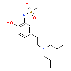 ChemSpider 2D Image | N-{5-[2-(Dipropylamino)ethyl]-2-hydroxyphenyl}methanesulfonamide | C15H26N2O3S