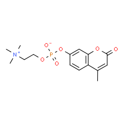 ChemSpider 2D Image | 4-Methylumbelliferyl Phosphocholine | C15H20NO6P