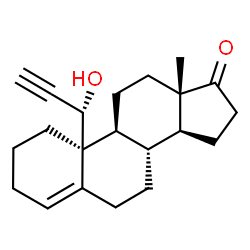 ChemSpider 2D Image | 19-ethynyl-19-hydroxyandrost-4-en-17-one | C21H28O2