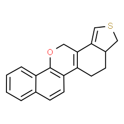 ChemSpider 2D Image | 3a,4,5,13-Tetrahydro-3H-benzo[h][2]benzothieno[4,5-c]chromene | C19H16OS