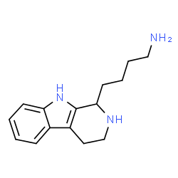 ChemSpider 2D Image | 4-(2,3,4,9-Tetrahydro-1H-beta-carbolin-1-yl)-1-butanamine | C15H21N3
