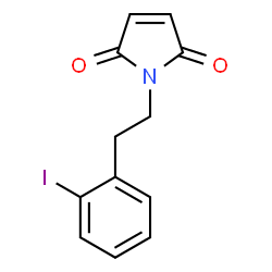 ChemSpider 2D Image | 1-[2-(2-Iodophenyl)ethyl]-1H-pyrrole-2,5-dione | C12H10INO2
