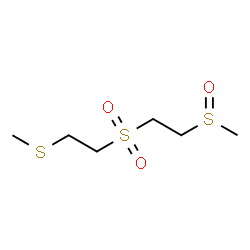 ChemSpider 2D Image | 2-(Methylsulfanyl)ethyl 2-(methylsulfinyl)ethyl sulfone | C6H14O3S3