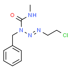 ChemSpider 2D Image | (2E)-1-Benzyl-3-(2-chloroethyl)-N-methyl-2-triazene-1-carboxamide | C11H15ClN4O